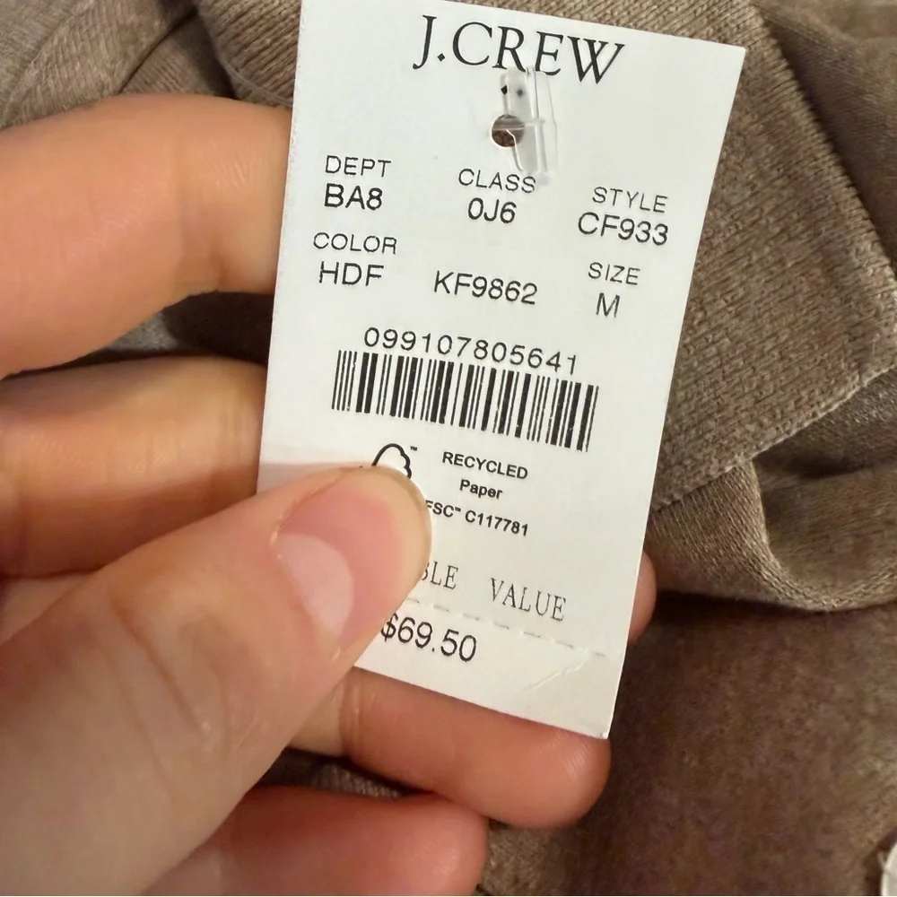 J crew Soft-touch polo shirt heather dark flax